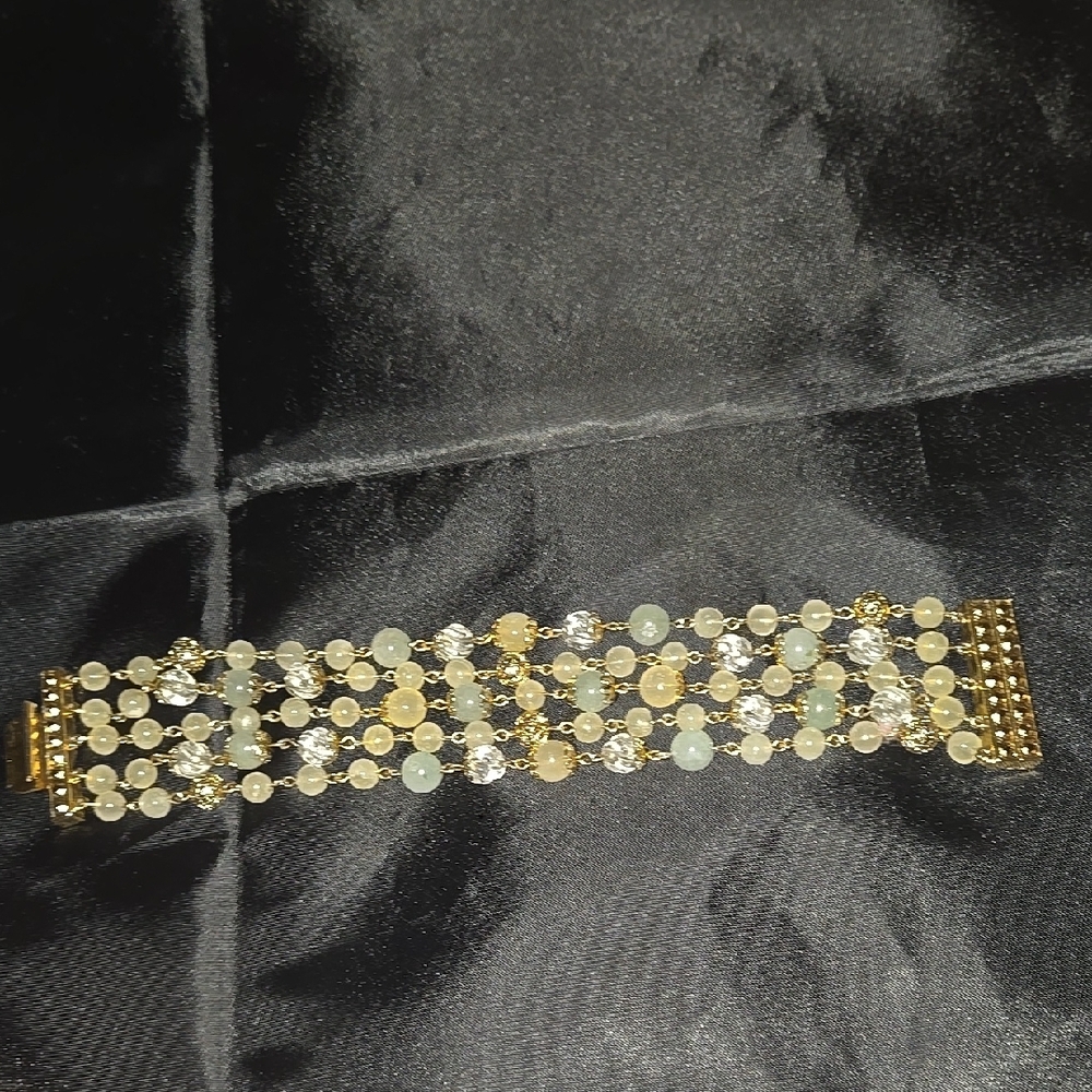 Elegant Gold and Silver Bracelet